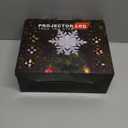 Christmas Tree Topper Lighted with 6 Projection Slides, PliMook Snowflake Christmas Tree Topper LED Rotating 3D Lighted Tree Toppers Glitter Tree Topper Projector for Christmas Tree(Silver)