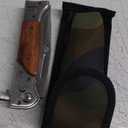 8.66 Inch Camping Knife Portable Folding Pocket Knife Speed Safe Assisted Opening Knives Outdoor Hunting Tactical EDC Survival Self Defense Tools AK47 Flipper Knives for Hiking,Gift for Men