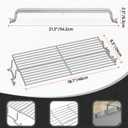 onlyfire Foldable Stainless Steel Warming Rack Grilling Parts for Weber Spirit/Spirit II 200 Series Grills with Front Control Knobs, Replaces Weber 67026, NOT FIT Newest Spirit Manufactured Since 2025