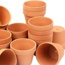 [26 Pack] 4" Terracotta Planter Pots with Drainage Hole - Clay, Ceramic, Cactus, Flower & Succulent Nursery Pots for Garden