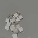 Mosaic Tiles 15Pieces / 200 g Pack of Crystal Glass Mosaic Mosaic Tile Supplies for Home Decoration, DIY Crafts, Plates, Picture Frames, Flowerpots – 1x1 cm Square Tiles (White)