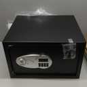 Amazon Basics Steel Security Safe and Lock Box with Electronic Keypad, Easy to Use, Secure Cash, Jewelry, Documents, Black, 1.2 Cubic Feet, 16.9-x-14.6-x-10.6-inches (WxDxH)