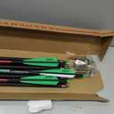 LWANO Crossbow Bolts 22 Inch Carbon Archery Arrows 12 Pack and 6 Pack Hunting Broadheads kit