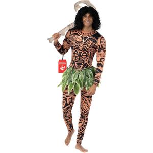Morph Maui Costume for Men, Hawaiian Tattoo Costumes, Maui Costume Adult, Fancy Dress For Adults, Adult Halloween Costumes (Large)