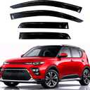 KPY Rain Guards Fit for 2020-2026 Kia Soul, Out-Channel Window Visors Vent Wind Deflectors 4PC, Car Accessories for 20-26 Soul