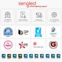 Sengled Alexa Smart Flood Light Bulbs, Bluetooth Mesh BR30 Smart Bulbs That Work with Alexa Only, 65 Watt Equivalent Full Color and Tunable White 650 LM, E26 Base Recessed, No Hub Required, 4 Pack