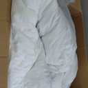 Bedsure California King Size Comforter Set, White Soft Prewashed Bedding for All Seasons, 3 Pieces GentleSoft Down Alternative Bed Set, 1 Lightweight Comforter (104"x96") and 2 Pillowcases (20"x36")