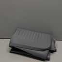 Dog Food Mat 36"x24", Waterproof Pet Feeding Mat with Diversion Grooves and Raised Edges, Large Non-Slip Dog Bowl Mat for Food and Water, Cat Food Mat for Floors, Easy to Clean, Grey