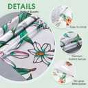 2 x Coavas Decorative Window Privacy Film, Heat Control Sun Blocking Stained Glass Window Film, Floral Design Static Cling, Non Adhesive Windows Tint for Bathroom Front Door(Vinyl, 17.5" x 78.7 ") (Frosted)