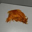 Benehair Short Cosplay Wigs Unisex Short Spiky Layered Anime Cosplay Wigs Fluffy Fashion Dark Orange Cosplayer Wig for Men Women Cosplayer Synthetic Straight Wig for Halloween Party