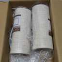 Large Drum Lamp shades Set of 2 Oatmeal Linen Lampshade 16" Top x 16" Bottom x 10" High (Spider) Farmhouse Lampshade for Table & Floor Lamp - Lampshades Replacement By GO&SO