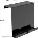 Treadmill Tablet Holder, Exercise Bike Reading Stand, Acrylic Book Holder, Black Acrylic Stand for Tablet, Magazines and Books8.5 x 9.5 x 2.8 Inches