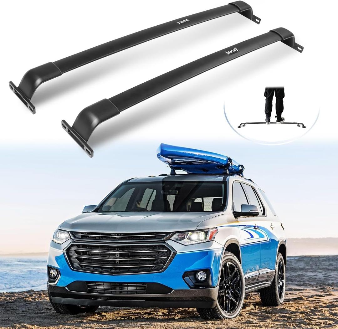 Enhanced Roof Racks for 2022-2026 Chevrolet Traverse, 220 LBS All Aluminum Cross Bars - Fit for Canoe, Kayak, and Bike