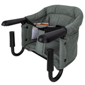 Hook On High Chair, Portable & Foldable for Babies 6-36 Months, Family & Travel Use with Carry Bag (Sage Green)