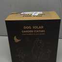 DyBaxa Garden Dcor, Garden Statues, Gifts for Women, Mom, Grandma, Patio, Balcony, Yard Decorations Outdoor - Unique Solar Decor Birthday & Housewarming Gifts, Dog Statue with Butterfly Light