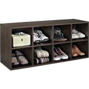 ClosetMaid 8-Cube Shoe Storage Organizer, Espresso