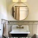 2-Lights Milk White Glass Wall Sconce Lighting Brass Finished, Double Arm Bathroom Vanity Light Fixture for Bedroom Living Room Dining Room Hallway