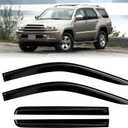 Window Rain Guards Compatible with 2019-2024 Silverado/Sierra Crew Cab