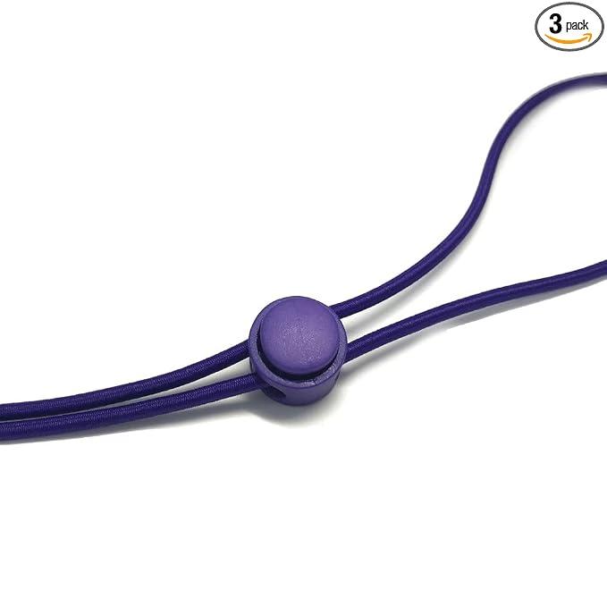 1-Up One-Handed Hair Tie (Purple/Purple) 3 pack
