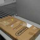 YOUDENOVA 30 inches Folding Storage Ottoman, 85L Storage Ottoman Bench for Living Bedroom and Hallway, Faux Leather Black Footrest with Foam Padded Seat, Support 350lbs