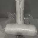 AAAAAcessories D-Shaped Chair Cushions, 2" Thick Dining Chair Pads with Ties and Removable, Machine-Washable Cover, 17" x 16", Set of 6, Natural Linen