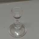 24 Pcs Candlestick Holders Bulk, 2.56 x 3.55in Clear Taper Candle Holders, Glass Candle Holders Set for Wedding Table, Party, Windowsill Decor