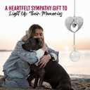 Memorial Suncatcher Gifts for Dog Loss - Loving Pet Memorial Clear Crystal Ball Grief Suncatcher for Loved One, Thoughtful Dogs Remembrance, Loss Sympathy Rainbow Maker, Easy Hanging Ball Prisms Gifts