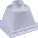 Oatey 42721 Floor-Mounted Utility Sink with 3 in. Socket, White, Small