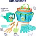 BLUEY Gardening Set | Quality Garden Tool Kit for Kids and Toddlers | Includes Watering Can, Gloves, Two Shovels, Rake and Tote Bag
