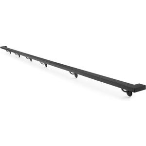 Vezek 14 Ft Aluminum Handrail Stair Rail Metal Railing Grab Bar Kit Staircase Handrails Matte Black