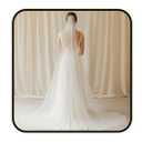 Ursumy Wedding 2T Veil Long Cathedral Veil Soft Tulle Bridal Veils with Comb (White)