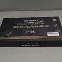 Wooden Magnetic Chess Set & Checkers Board Game, 15 Foldable Chess Board | Solid Wood 2-in-1 Board Game for Adults with Storage Box, 2 Extra Queens, Portable Travel Chess Set for Kids & Beginners