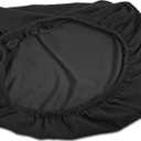 Internet's Best Dining Room Chair Cover - Set of 4 - Stretch Slipover Chair Protectors - Elastic Covers - Black