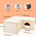 Niteangel Multi-Chamber Hamster House Maze: - Multi-Room Hideouts & Tunnel Exploring Toys for Hamster Gerbils Mice Lemmings (3-Room Large)