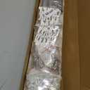 Aluminum 18 ft- 24 ft Ceiling Curtain Track Set with 3 Types of Hooks, Adjustable Ceiling/Wall Mount Room Divider Curtain Rail System for Living Room, Bedroom, White