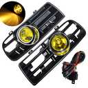 Front Bumper Grill for V-W Mk4 Jetta Golf GTI 1998-2004 with Tungsten Fog Lamp Day Running Light