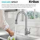 KRAUS Bolden 2-Function Single Handle Pull Down Kitchen Faucet in Spot-Free Stainless Steel, KPF-1616SFS