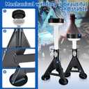 HKTE Low Profile Jack Stands, 8000 lb Each, Locking Pins, 2 Pack