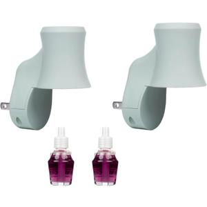 Mainstays Aroma Accents Fragrance Plug Set, Soft Sea Glass with Aroma Accent Fragrance Oil, Ocean Peony (Bundle)