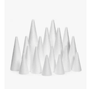 Bright Creations Foam Cones for Crafts  Foam Trees for Crafts & Floral Cones for Flowers  18Pack, White, 412 in