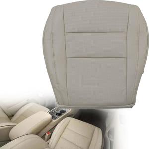 GXARTS Driver Side Bottom Replacement Perforated Leather Seat Cover Tan Compatible with Jeep Grand Cherokee 2011 2012 2013 2014 2015 2016 Fit for Dodge Durango 2011-2016 2017 2018
