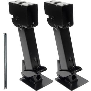 MaxxHaul 50970 Trailer Swing Down Stabilizer Jacks Telescoping RV Camper Accessories 1000 Lbs Capacity Each 12-18 inch | Set of 2 (Black)