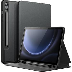 JETech Case for Samsung Galaxy Tab S10 Lite / S10 FE / S9 FE 10.9-Inch with S Pen Holder, Slim Folio Stand Protective Tablet Cover, Multi-Angle Viewing (Black)