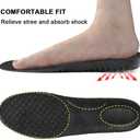 Ailaka Elastic Shock Absorbing Height Increasing Sports Shoe Insoles, Soft Breathable Honeycomb Orthotic Replacement Inserts for Men & Women