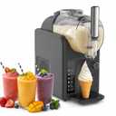 Soft Serve Ice Cream Slushie Machine - 68 oz Slushy Machine for Home, 2-In-1 Soft Ice Cream Maker with 6 Pre-Set Modes, No Ice Needed Frozen Drink Machine for Margarita, Milkshake, Frappés (B2) (EXP 12/31/36)