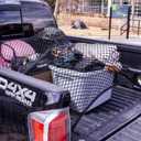 Highly Elastic Cargo Net, 4'x6' Stretches to 8'x12, Suitable for 6.5ft - 8.1ft Long Bed Trucks, Trailers (Lager Double Layer)