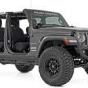 Rough Country Trail Cladding Hood Protector for Jeep Wrangler JL & Unlimited (20182026) Thermoplastic, No-Drill, UV-Resistant, Removable