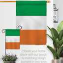 Irish Flag Ireland Home Decor Banner St Patrick Tapestry Shamrock Lucky Holiday Wall American Patio Decorations Small Lwan Garden March Clover Outdoor Erin go Bragh Gifts Made In USA (House Flag 28" x 40" Only)
