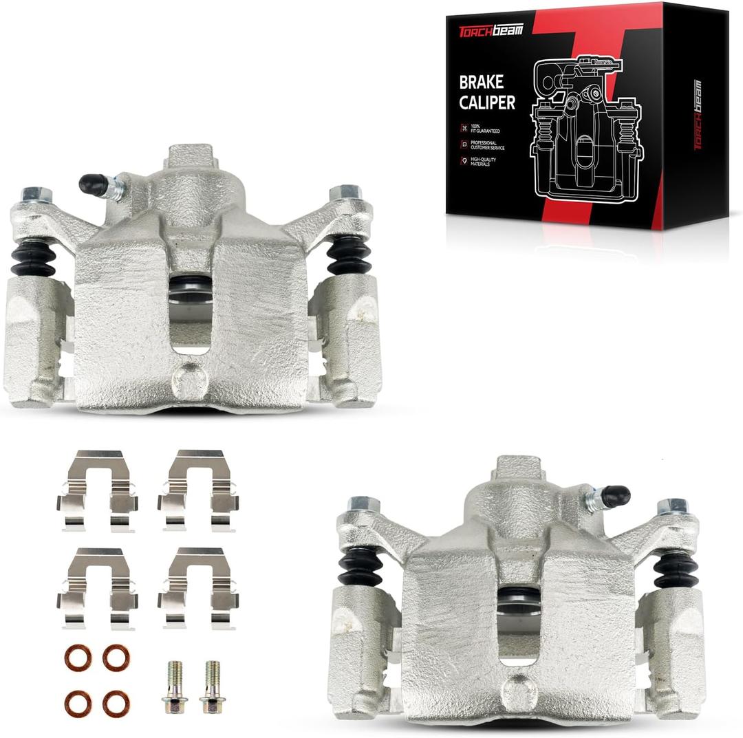 Torchbeam Rear Brake Calipers Set for Chevrolet 2000-2010 Impala, Chevrolet 2000-2007 Monte Carlo, Pontiac 1997-2003 Grand Prix, Rear Left and Rear Right Calipers Replace # 18B4644+18B4645