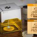 Twotrees TS1 Mini 3W Laser Engraver, Fully Enclosed Safe Design 80x80mm, 1kg Ultra-Portable Bluetooth APP Control for DIY Small Gifts Family Classroom